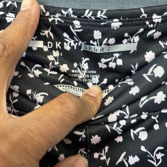DKNY Leggings Girl's 7 Floral Cottage Workout Yoga Exercise Cutesy Soft Girl - Picture 8 of 8